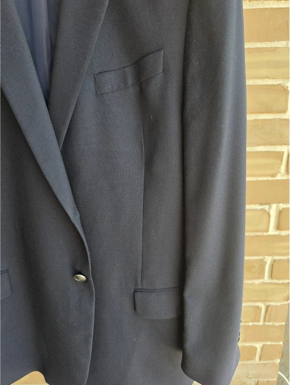Joseph Abboud Heritage 46R Blazer REDA Super 110s Wool Navy Blue Sport Coat